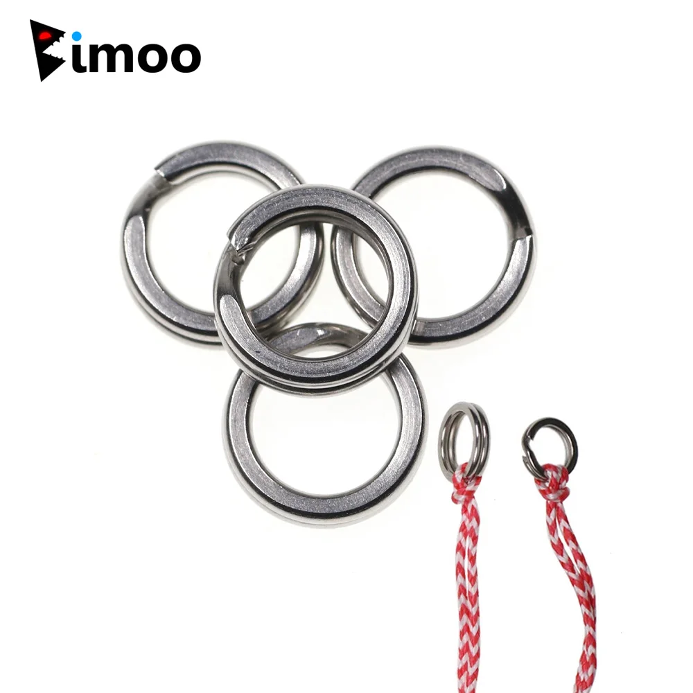

Bimoo 20pcs Split Fishing Ring Stainless Steel Lure Fishing Accessory No Rust in Saltwater