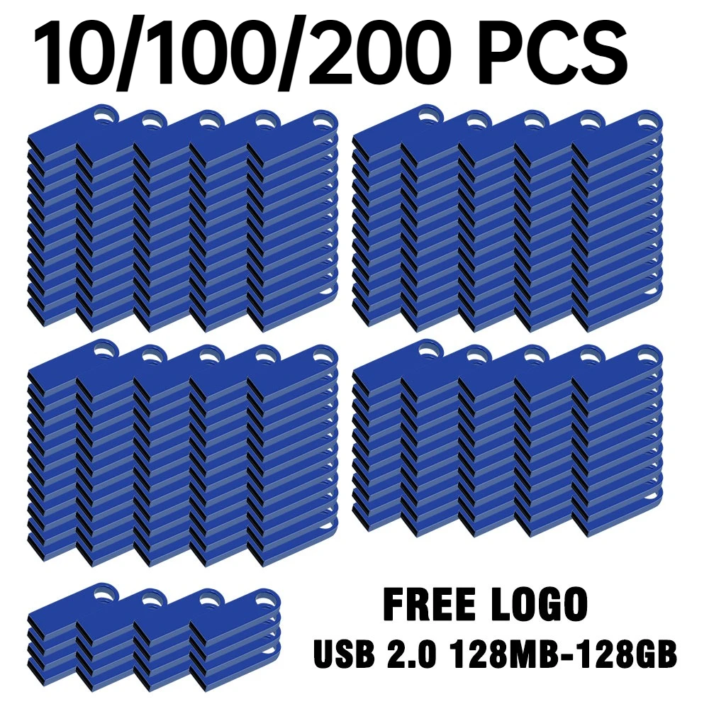 10/100/200PCS/lot Pen Drive 8GB 4GB 2GB 1GB USB Flash Drive 16GB Flash Disk 128MB 256MB 512MB Memory Flash Disk Free Custom Logo