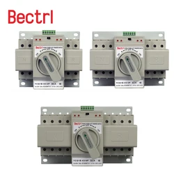 CNC Dual Power Automatic Transfer Switch 2P/3P/4P 63A Dual Power AC230V 50/60Hz MCB Auto/Manual Switching Circuit Breakers
