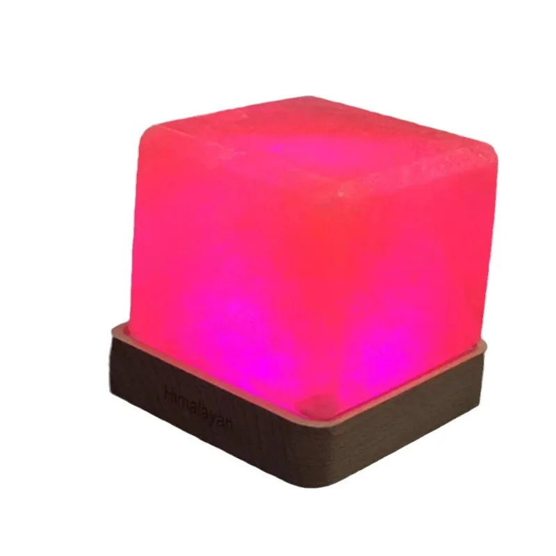 

Crystal salt lamp creative rose salt European style table lamp bedside lamp mineral night light