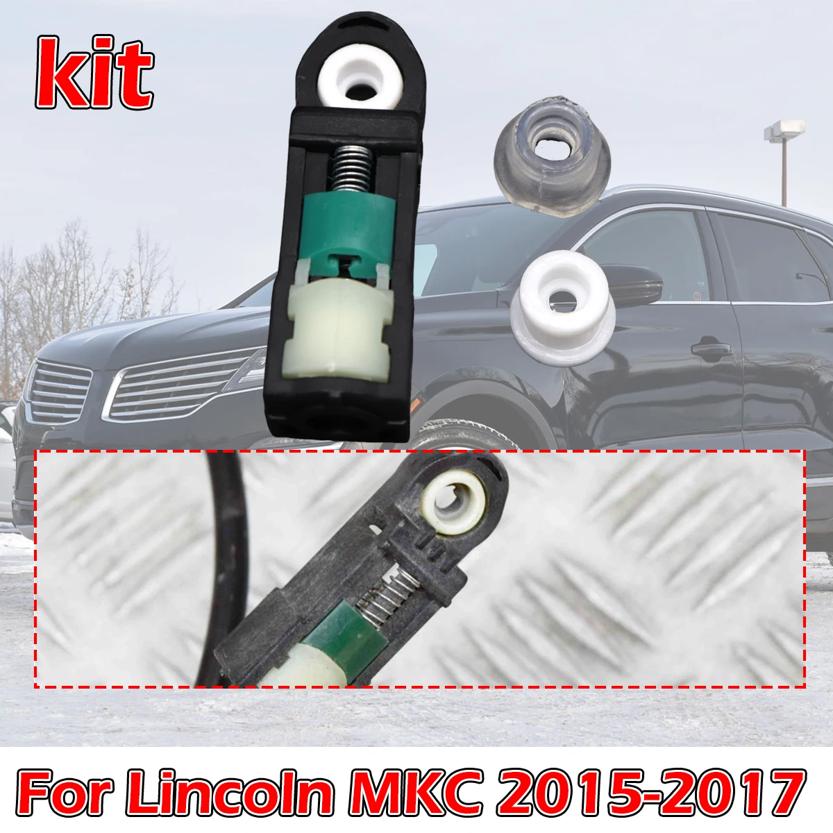 

3Pcs Shift Cable Bushing Connect kit Automatic Transmission Linkage Rod End Repair kit Grommet For Lincoln MKC 2015 2016 2017