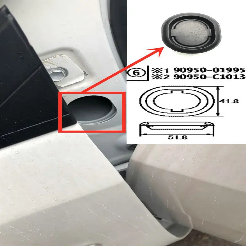 

Apply to 14-19 years New VIOS / VIOS Fs Front door hole rubber plug 90950-01995 One price