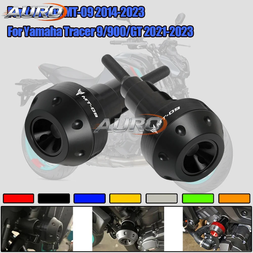 Frame Sliders Crash Falling Protection Guard For Yamaha MT09 MT-09 MT 09 2013 - 2023 Tracer 9 900 GT 2021 2022 Protector Pad