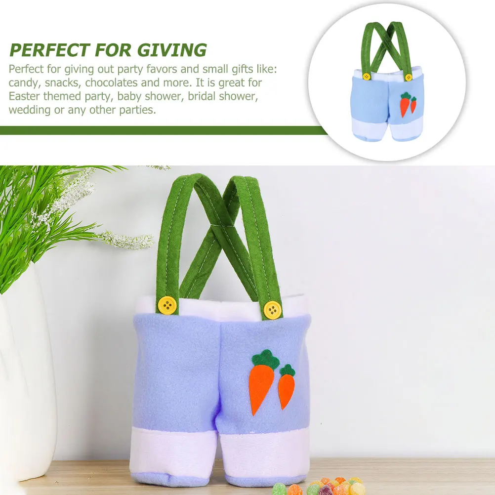 

Easter Candy Cartoon Trousers Shape Storage Pouch Portable Gift Bag For Chocolate Mints Packaging Treat Bag Party Decor