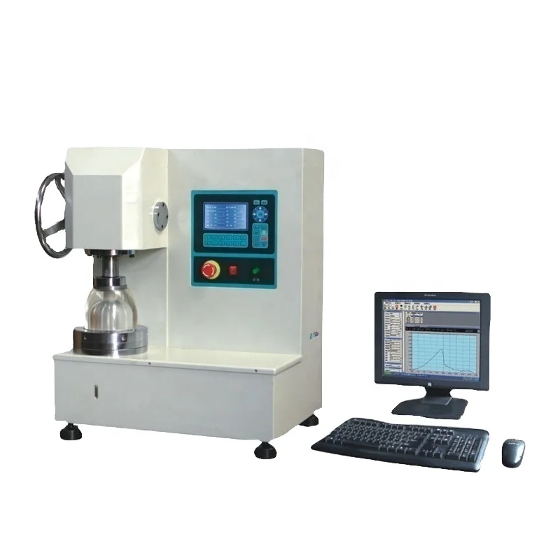 Lab ISO bursting strength meter textile hydraulic pressure bursting strength tester, pneumatic bursting test equipment