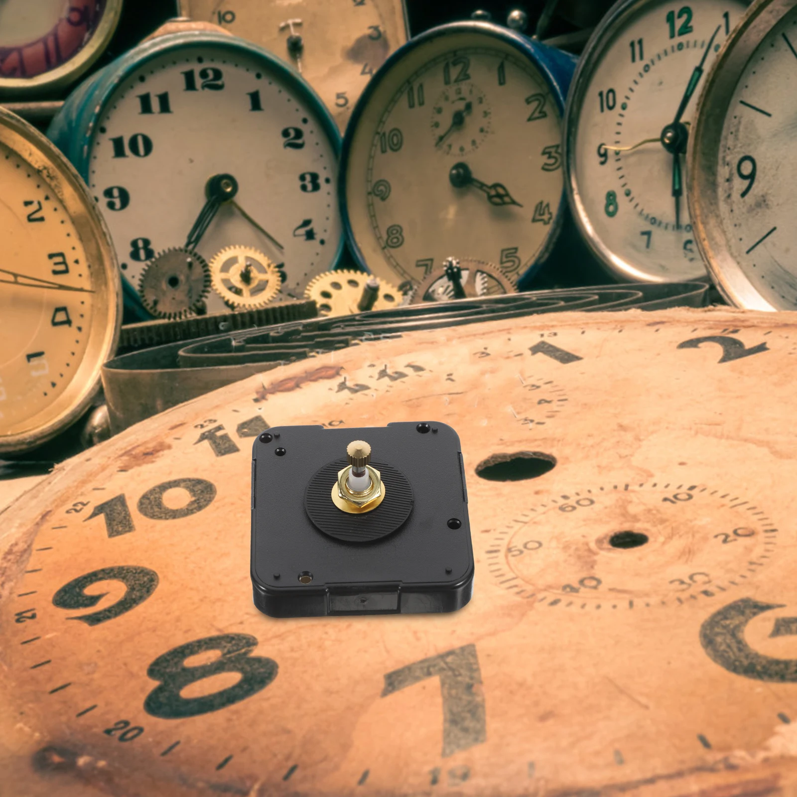 

Sweep Movement Clock Quartz Black Screw Plastic for DIY Kits Repair Parts 3D Embroidery Craft Frameless Draw Silent