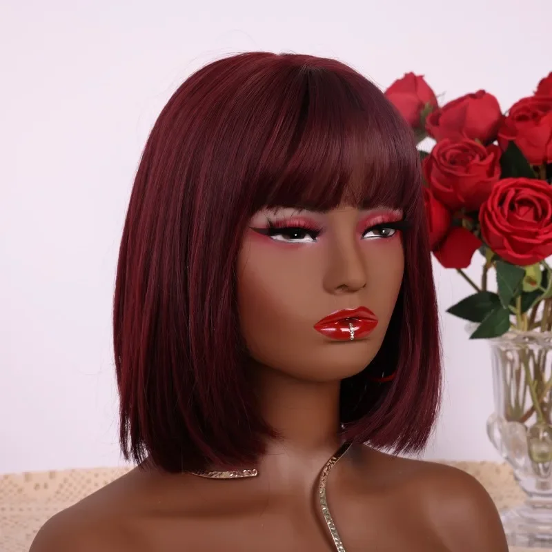 アフリカ系黒人女性マネキンヘッド（肩付き）ウィッグジュエリーディスプレイ用