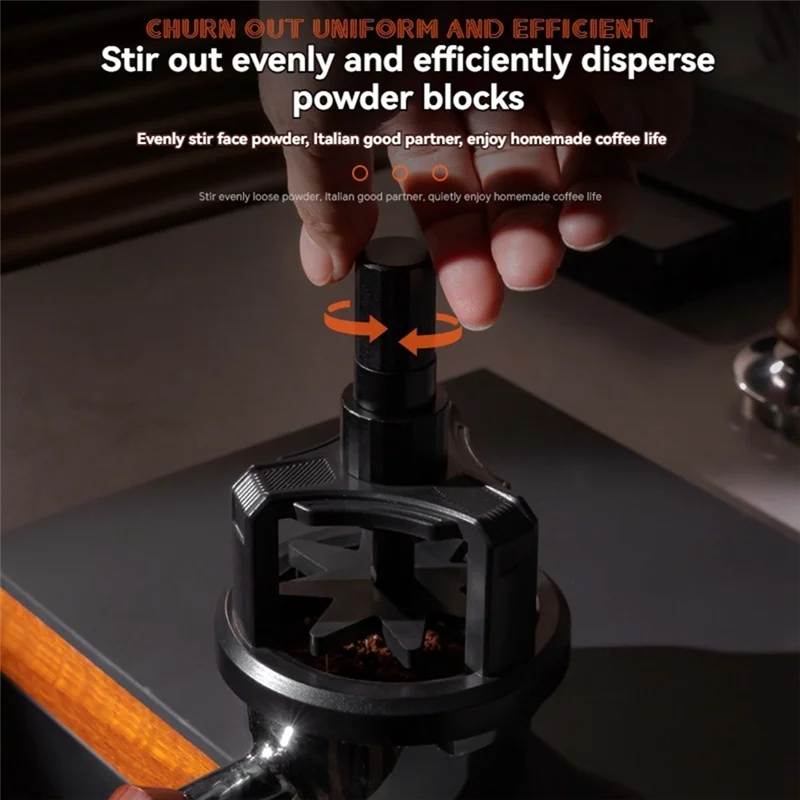 A68M-WDT أداة قهوة اسبريسو النمام الموزع قابل للتعديل عمق اسبريسو النمام أداة الروتاري مسحوق القهوة إبرة 58 مللي متر