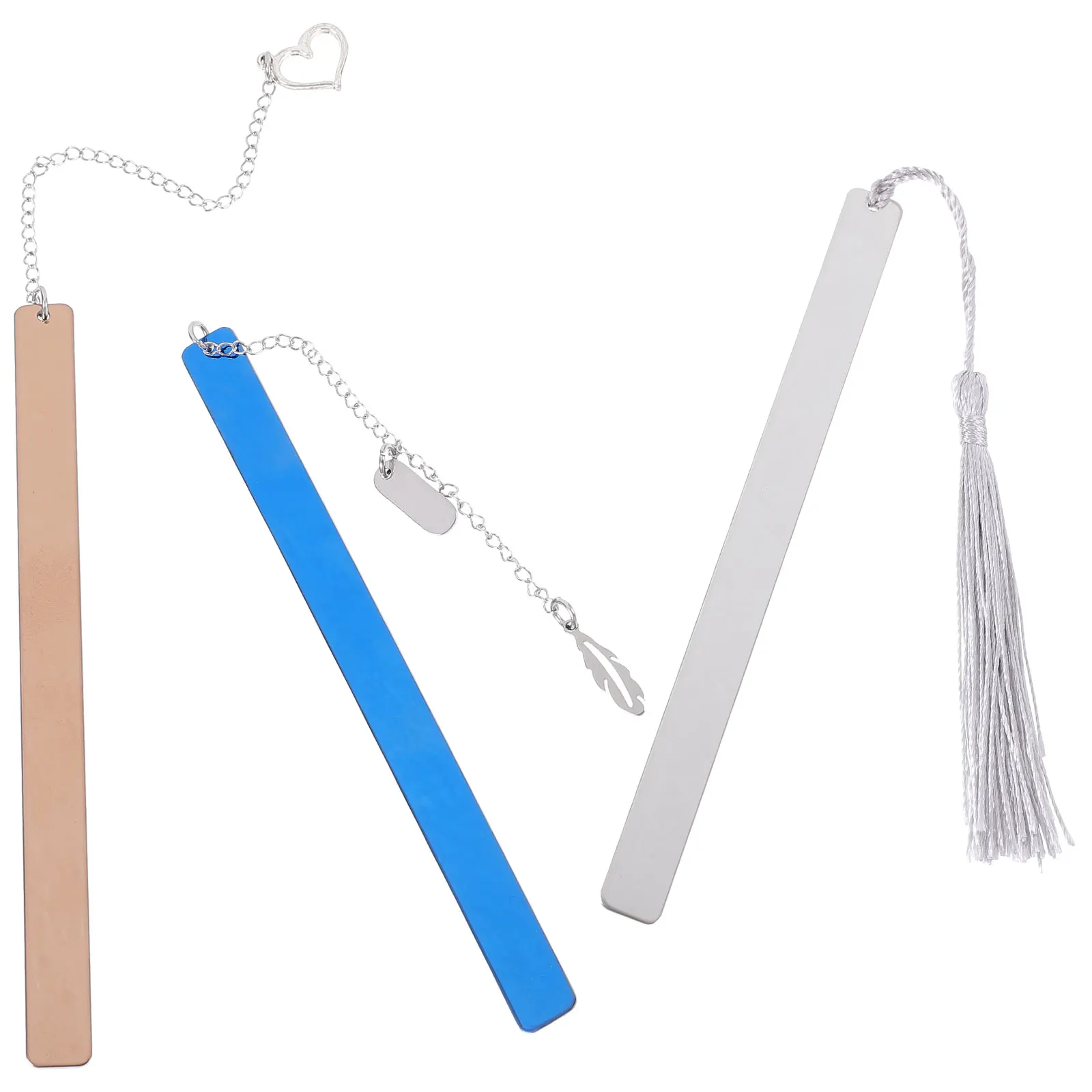 3Pcs Stainless Steel Classic Bookmark Zinc Alloy Book Page Markers Bible Reading Page Marks Tear Resistant