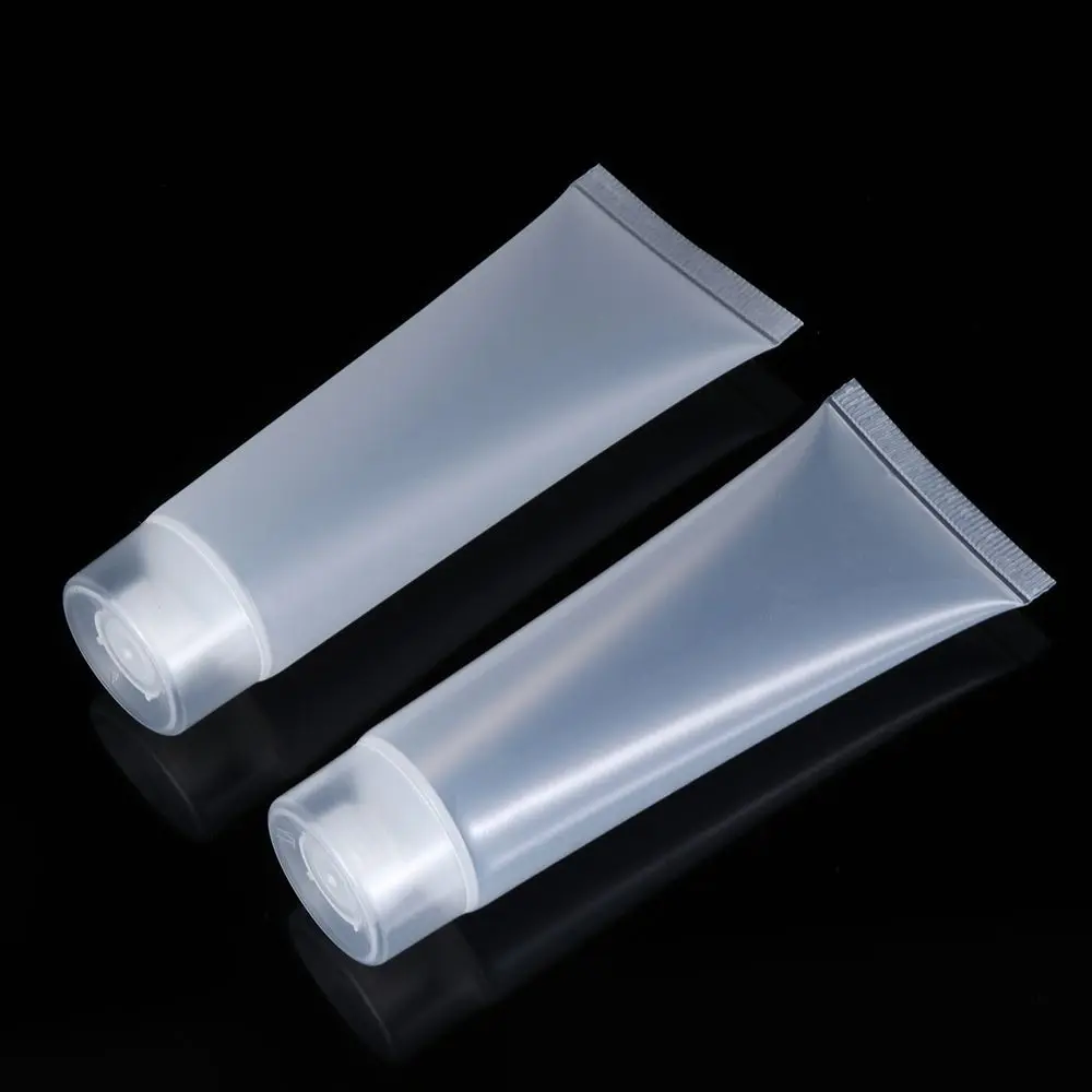 2PCS Makeup Tool Squeeze Containers Travel Size Lotion Packing Shampoo Holder Cream Tube Refillable Bottle