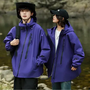 삼중 방어 펀칭 재킷, 야외 여행 스포츠, 방수 방풍 재킷, 통기성, 가을, 겨울
