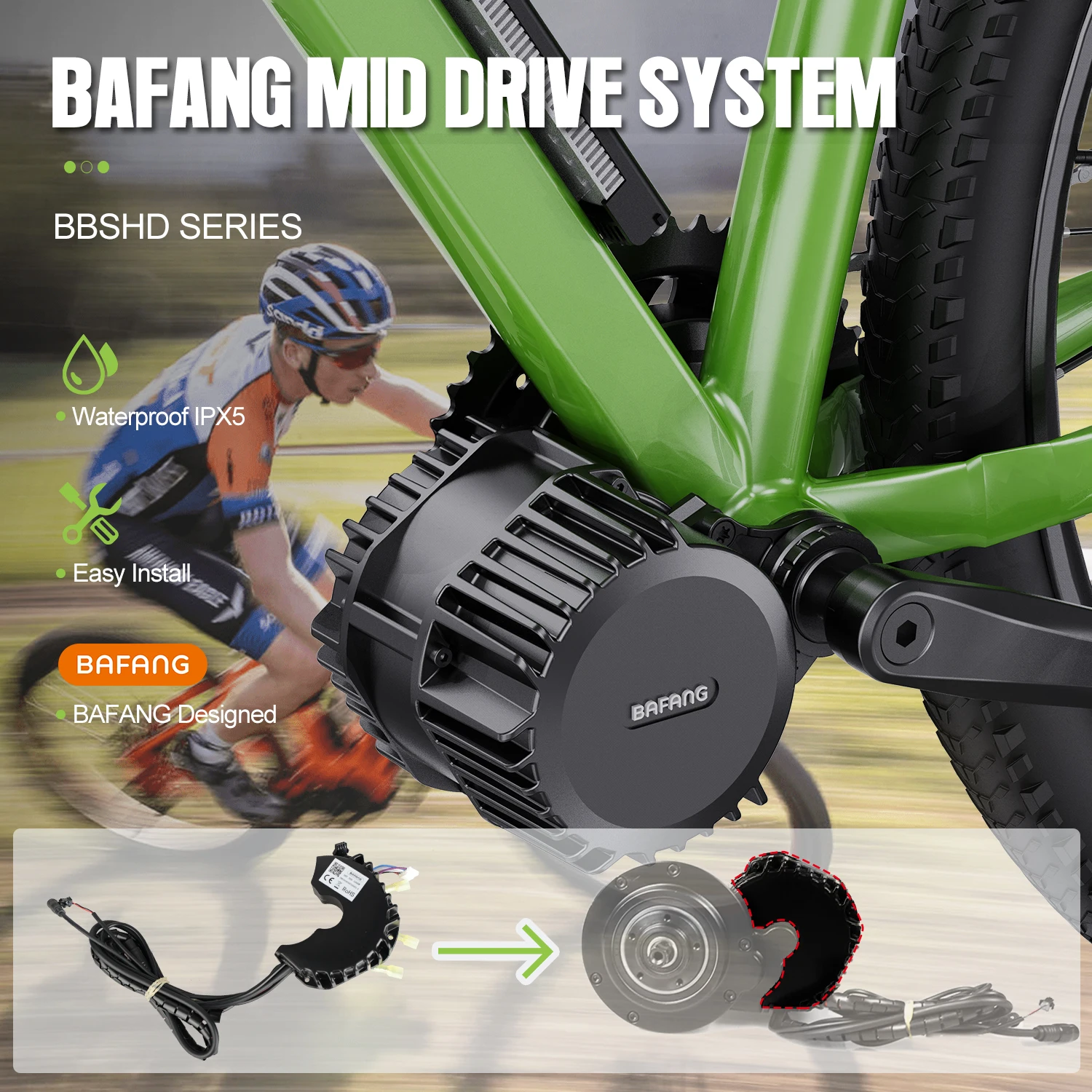 Bafang Motor pengontrol tengah XT60, kontroler untuk 8fun BBS01 - Main Image