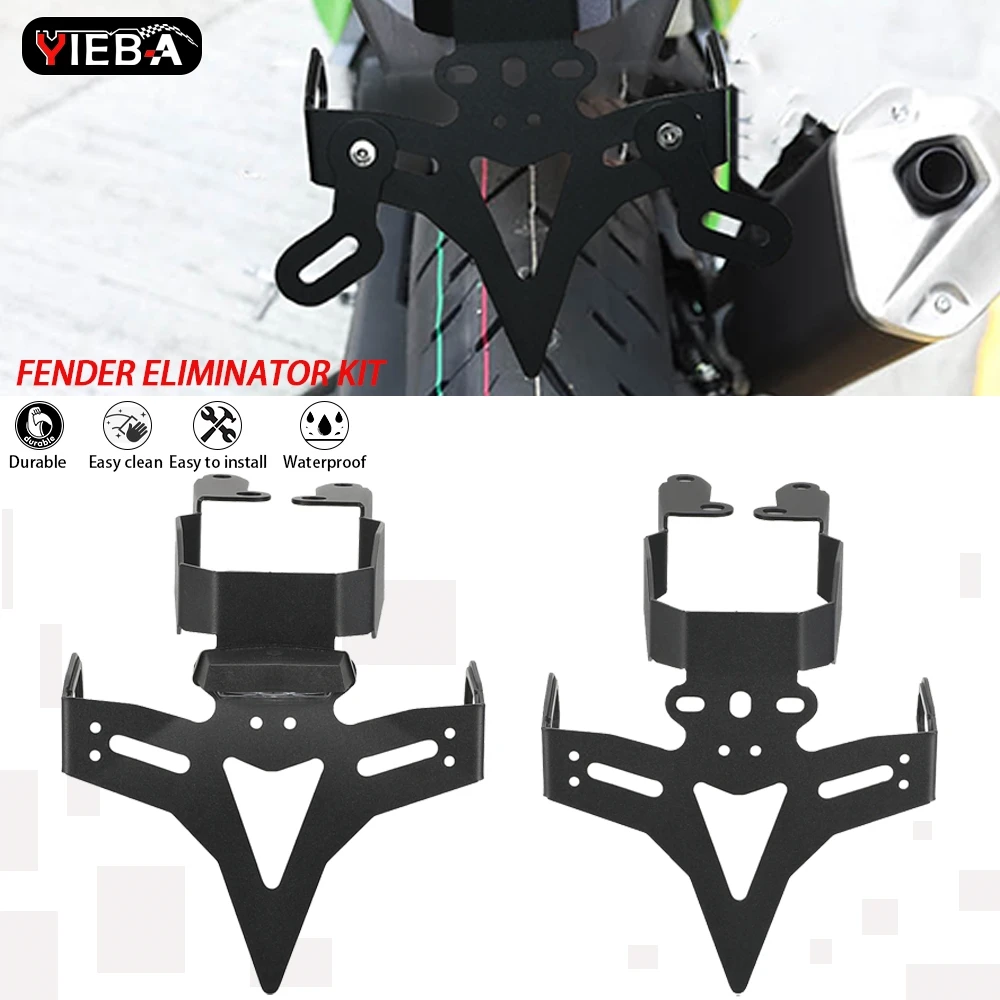 

2024 Z 400 Motorcycle License Plate Holder Bracket Fender Kit For KAWASAKI Ninja400 Z400 2018 2019 2020 2021 2022 2023 NINJA 400