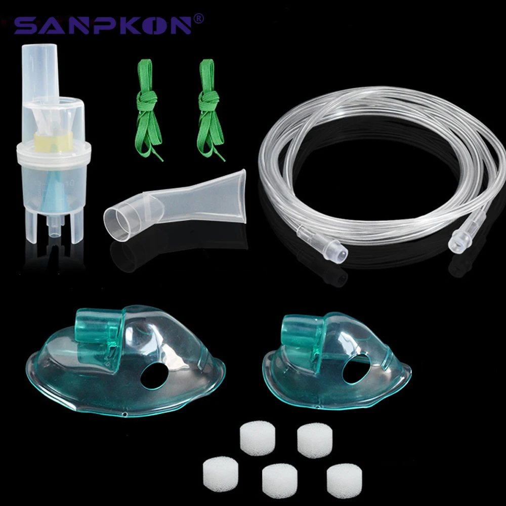 

2 Sets Comp Mist Air Compressor household Medical Compressor Nebulizer Cup Mouthpieces Adult Child Mask inhaler Set Accessories