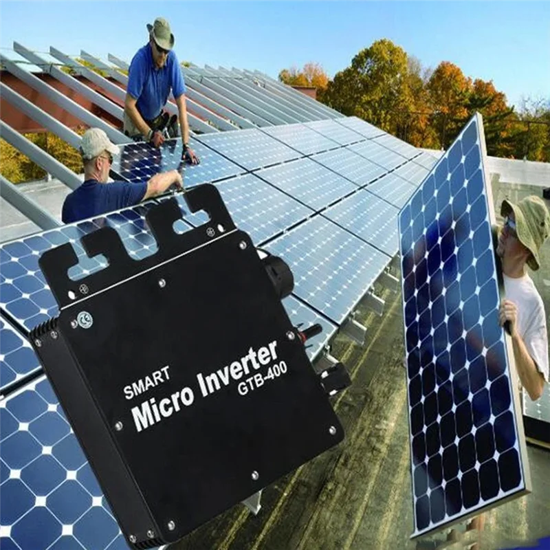 ABLL-Grid Tie Solar Inverter 400W Intelligent Microinverter 22-50VDC MPPT IP65 Wifi Pure Sine Wave Converter For 110V 220V Durab