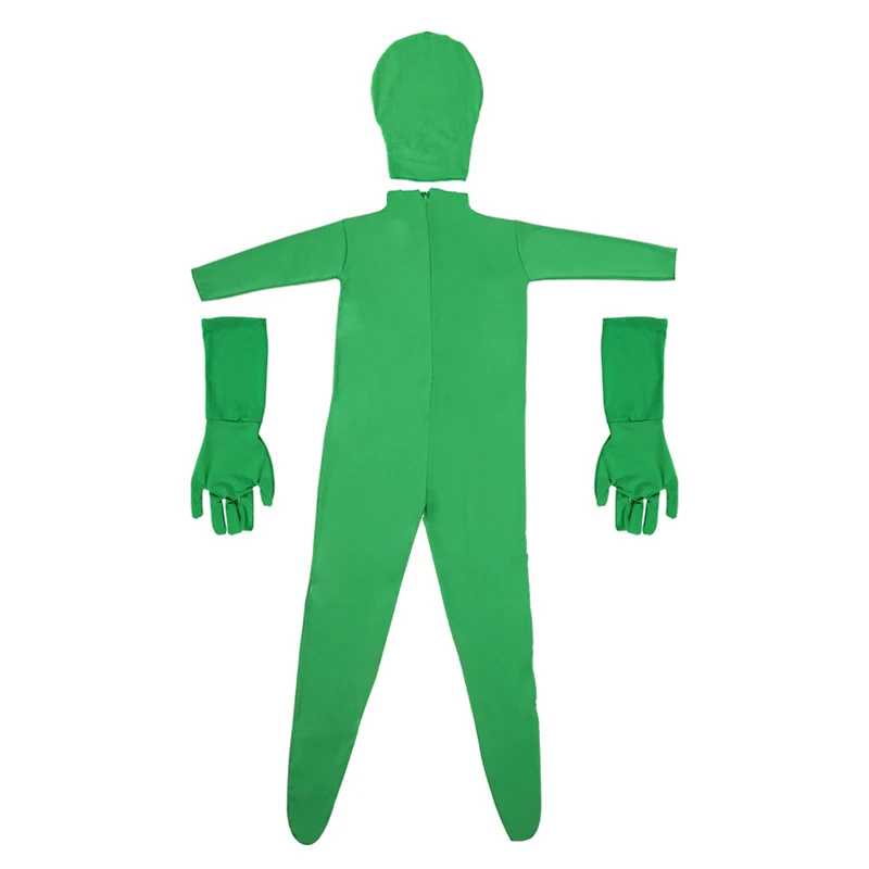 Green Screen Suit Unisex Disappearing Skin Bodysuit Photography Backdrop Chroma Key Invisible Effect Photo Video Background