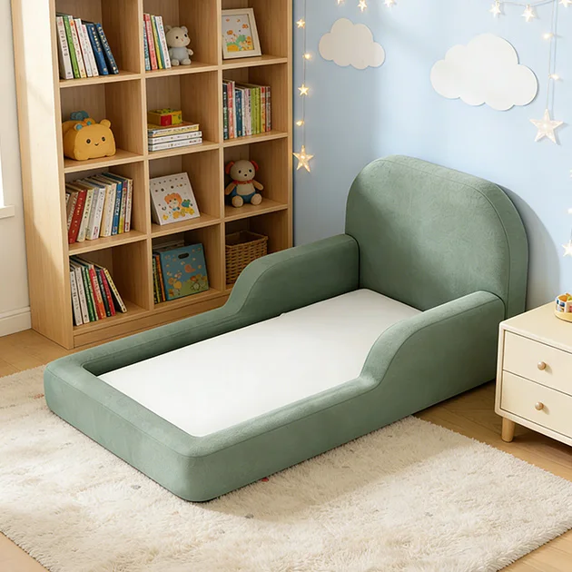 Home Travel Shaped 2-in-1Design Foldable Portable Soft Foam Filling Kids Baby Toddler Little Floor Play Sofa Bed