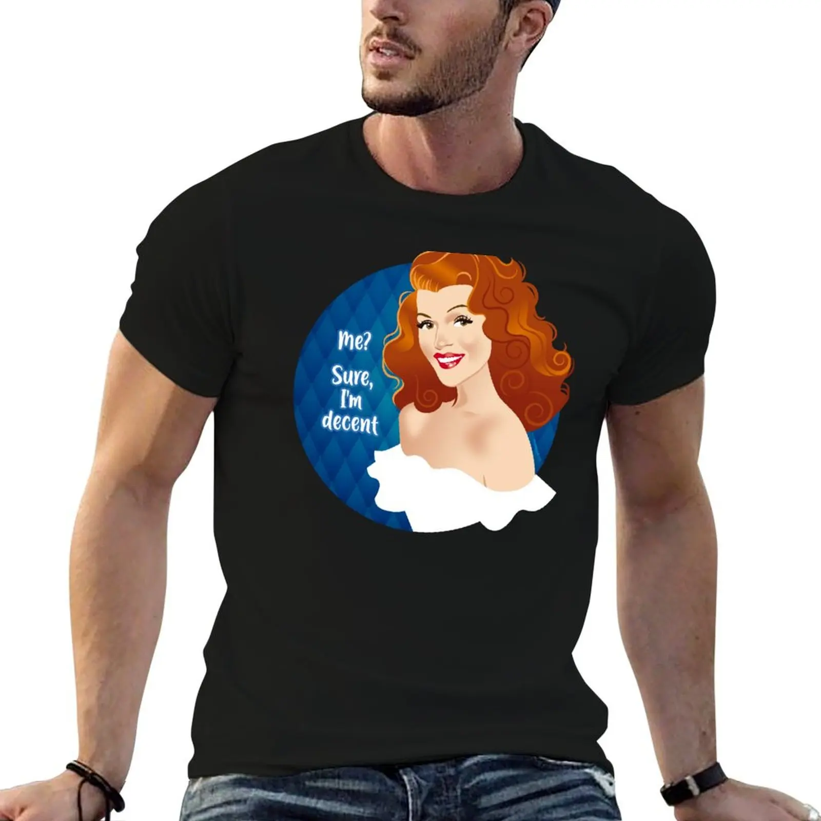 Camiseta Decent Gilda, camisetas estampadas para hombre, camisetas gráficas para hombre, camiseta gráfica para hombre