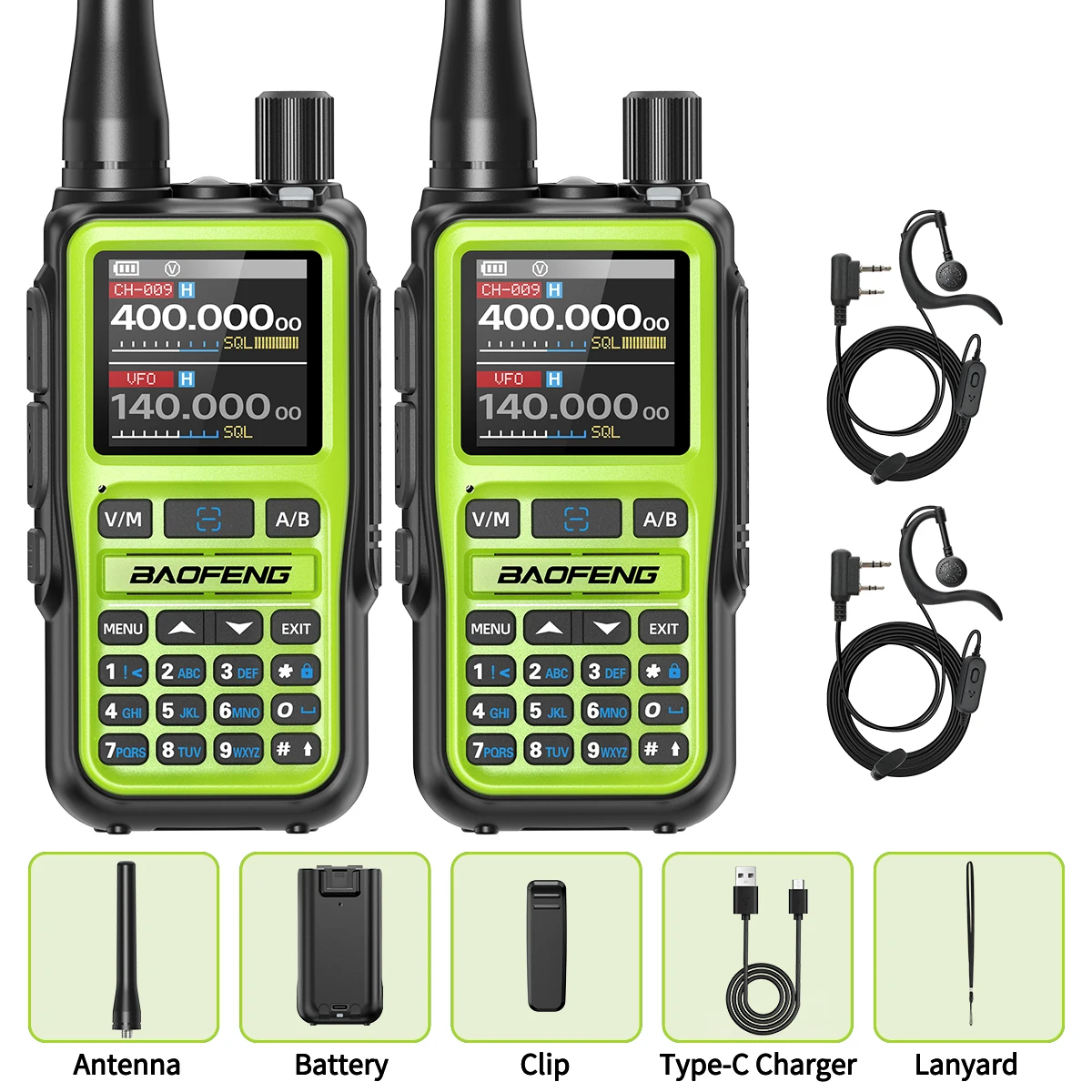 BAOFENG UV-5R Mini Walkie Talkie Multi Band Bluetooth Programmering Draadloze Kopieerfrequentie 999CH Type-C Lange afstand Tweerichtingsradio