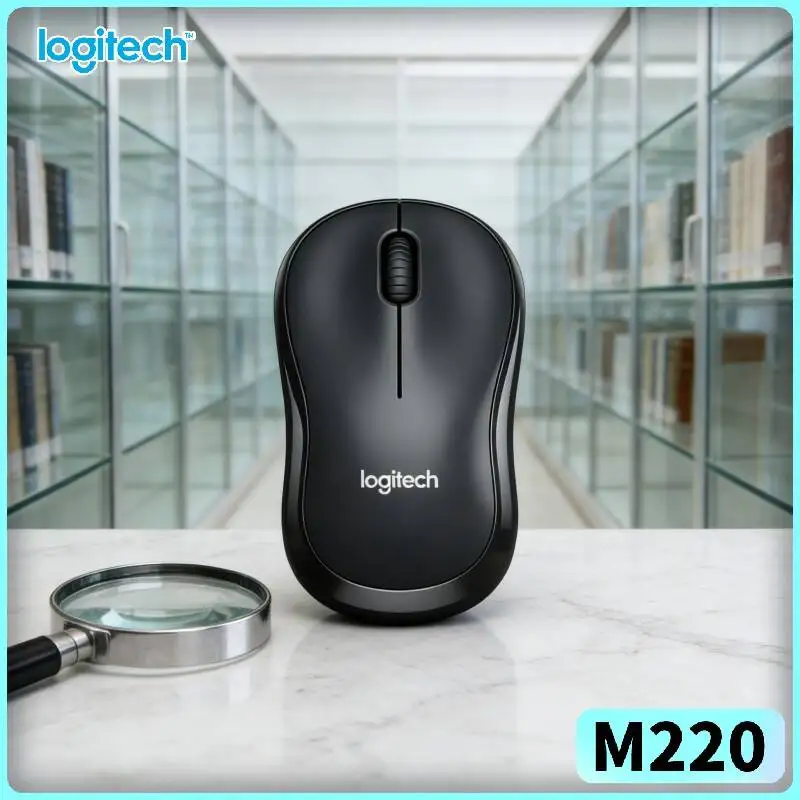 Logitech M220 SilentTouch Wireless Mouse 1000 DPI 2.4GHz Stable Connection 18-Month Battery Office Home Daily Task Accessory