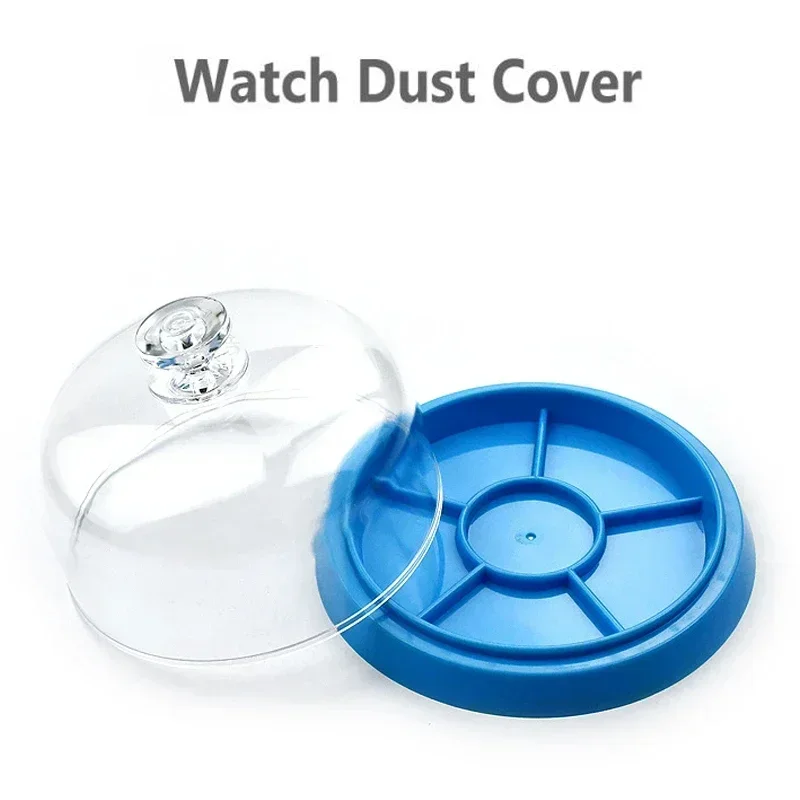 

6 Slots Watch Dust Sheet Cover with Tray Watch Movement Repair Tool Jewelry Tools Spare Protector Watchmaker Repair Tool NH35 36