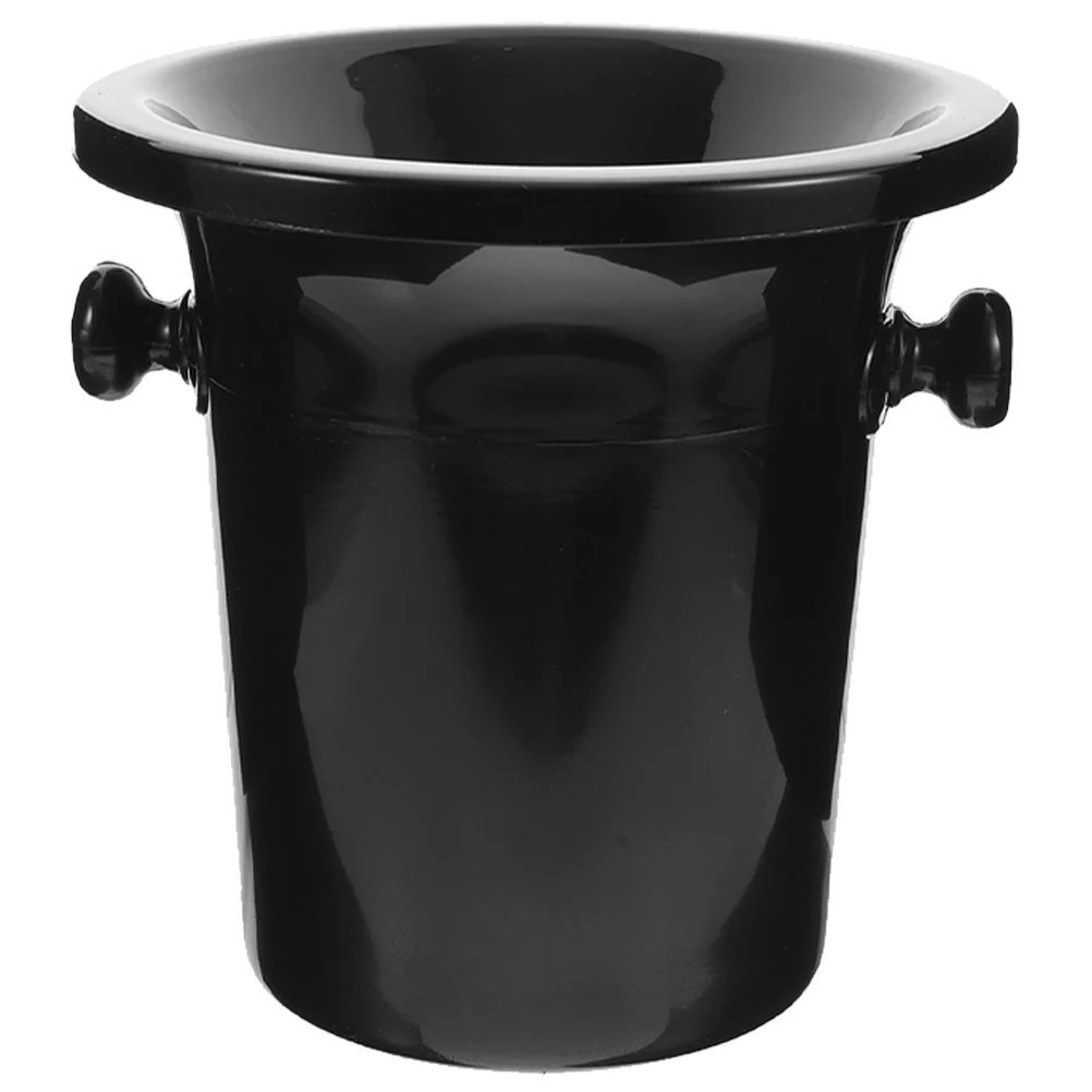 

Plastic Ice Bucket Tasting Spittoon Cup Cocktail Container Party Beverage Tub Large Opening Dual Ears Spitting Barrel