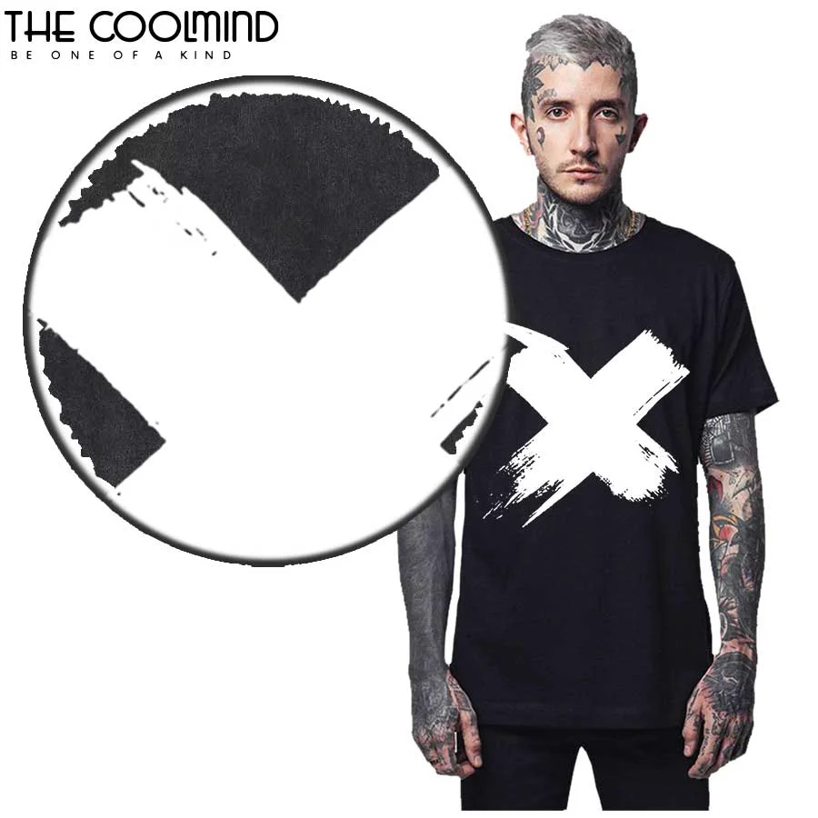 COOLMIND 100% Cotton Streetwear Cool Big Size Men T Shirt Oversized Summer Loose Men T Shirt o-neck Men t-shirt Tee Shirts