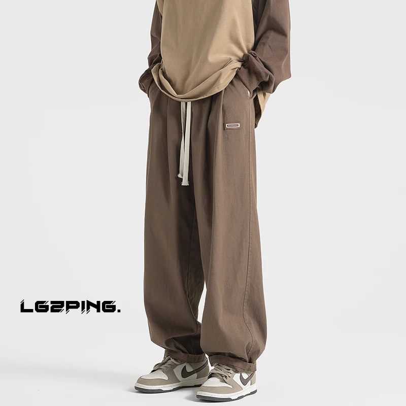 

Men's Oversize Wide Leg Pants Straight Casual Sports Spring Autumn New Sle Loose Comfortable Faionable Anti-Wrinkle