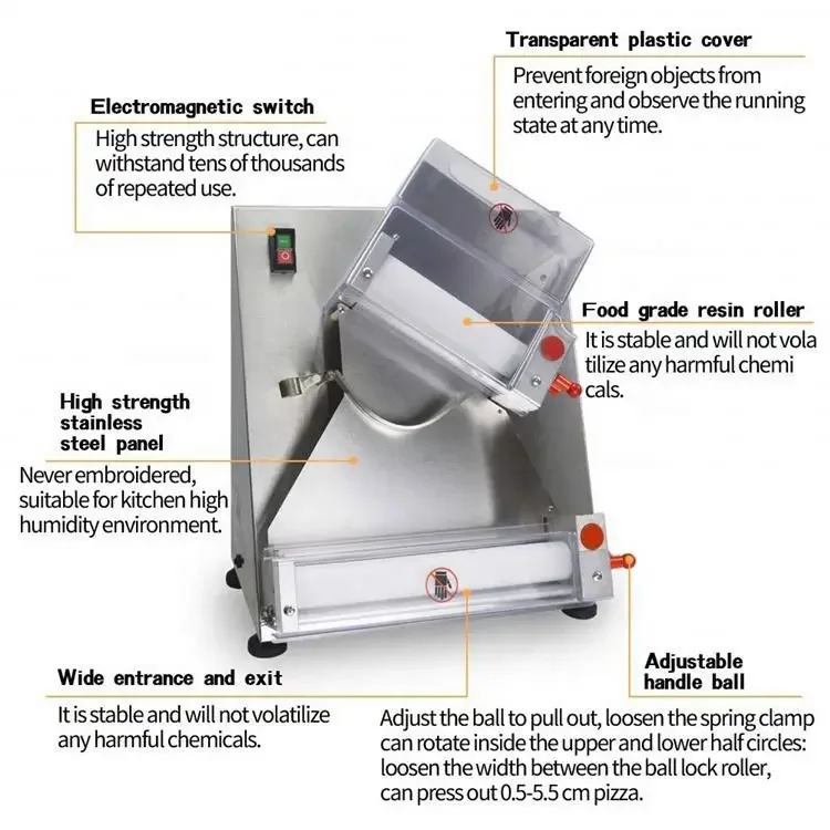 Pétrin à pâte industriel, type support au sol, pâte à sourire collante, Shecirculation pour JxMake Machine, le plus aimé