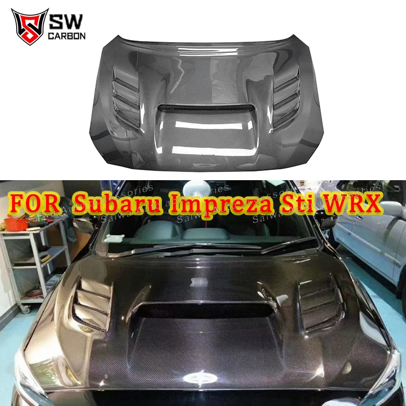 

Передний капот из углеродного волокна для Toyota Subaru WRX и STI 2016-2019, Impreza 11, седан, передняя вентилируемая крышка капота автомобиля, обвес