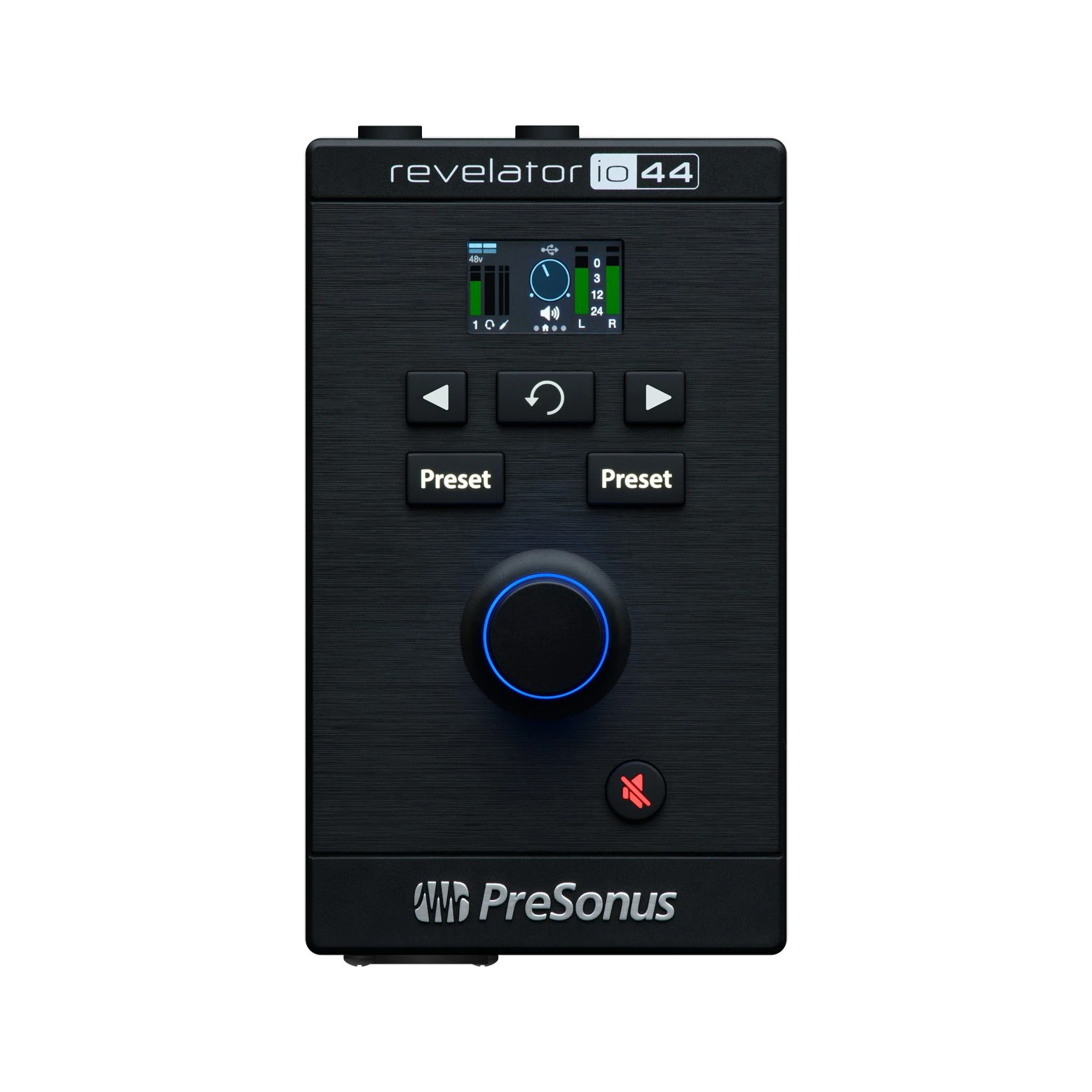 PreSonus Revelator io44 Ultra-compact,mobile bus-powered USB-C® compatible audio interface for recording,streaming,podcasting