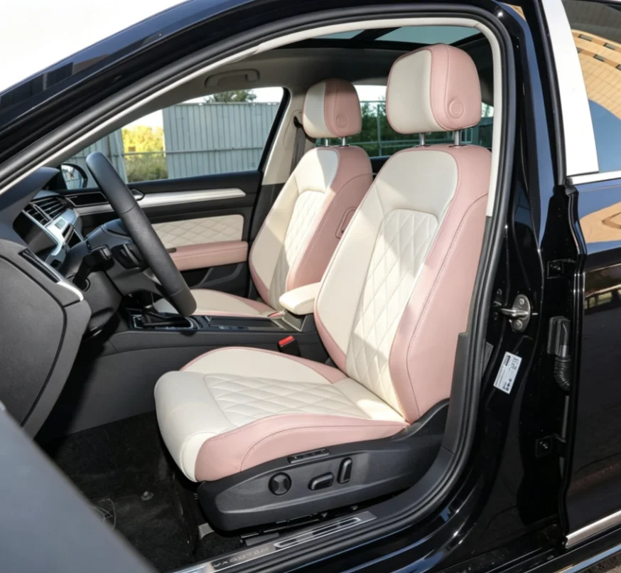 Für Passat B8 2014~2018 Maßgefertigte Autositzbezüge Luxuriöses Nappaleder 100% Passgenau Innenraumzubehör 360 ° Vollständige Abdeckung – Detail 7