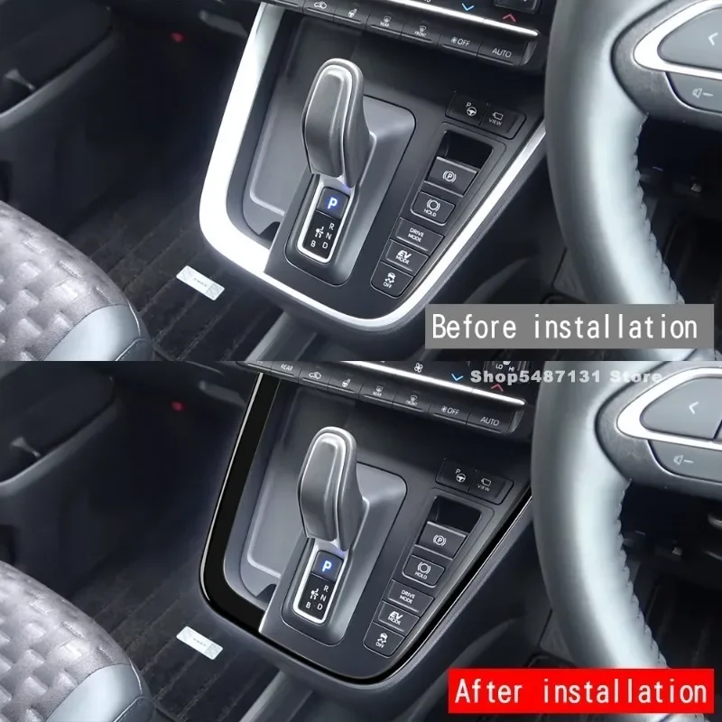 Center Console Gear Shift Panel Cover Trim Compatible for Toyota VOXY NOAH 90 Interior Accessories 2022 for Right Hand Drive