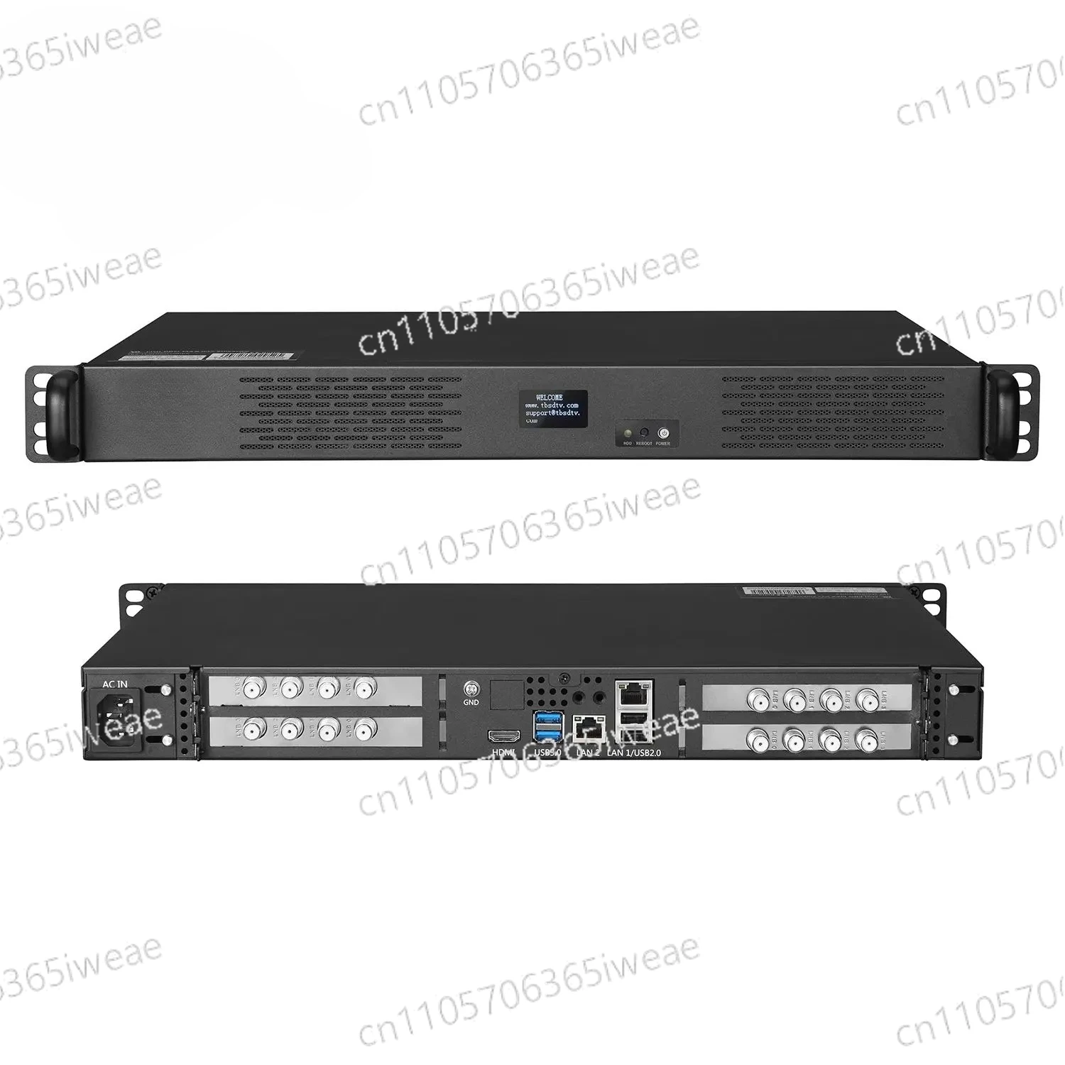 1U IPTV Streaming Server | Features 4 PCIe Slots, Supports 32 TV Tuners | Suitable for Live/video Streaming