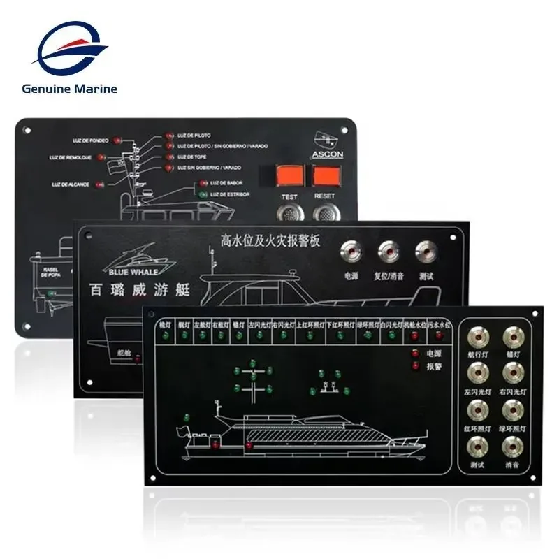 Hot Sale Marine Boat Yacht Ship Car Caravan Customized Alarm Monitoring Control Panel