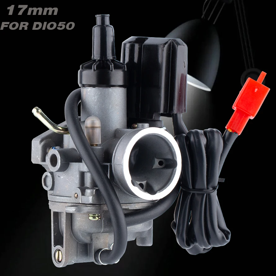 Motorcycle Carburetor 17mm 2 Stroke Engine Carb For Honda AF34 AF35 JULIO50 LEAD50 50cc DIO50 ZX50 AF 34 35 DIO ZX 50