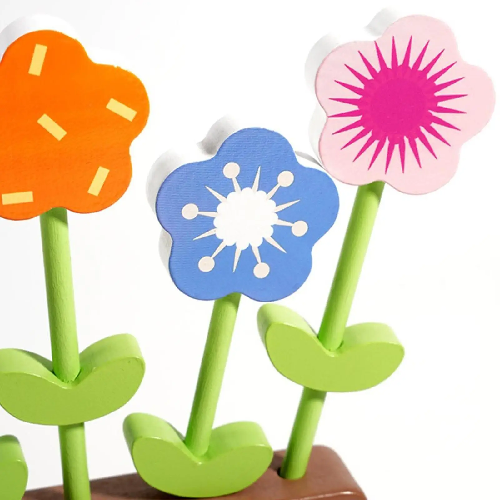 

Toddler Wooden Flower Matching Learning Toys Fine Motor Skills Game for Kids Kindergarten Educational