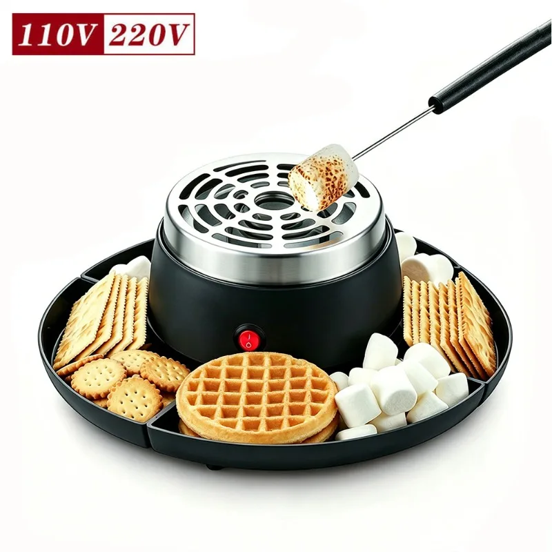 New Cross-border Chocolate Electric Hot Pot Melting Pot Cotton Candy Machine Cheese Electric Cooking Pot and Surrounding Stove