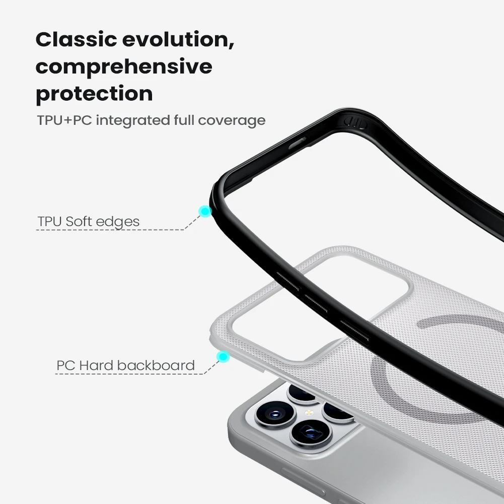 Nillkin Magnetische Hülle Frosted Shield Pro PC+TPU Schutzhülle für Poco F9 Ultra F8 Ultra F9 Pro F8 Pro F7 5G – Detail 6