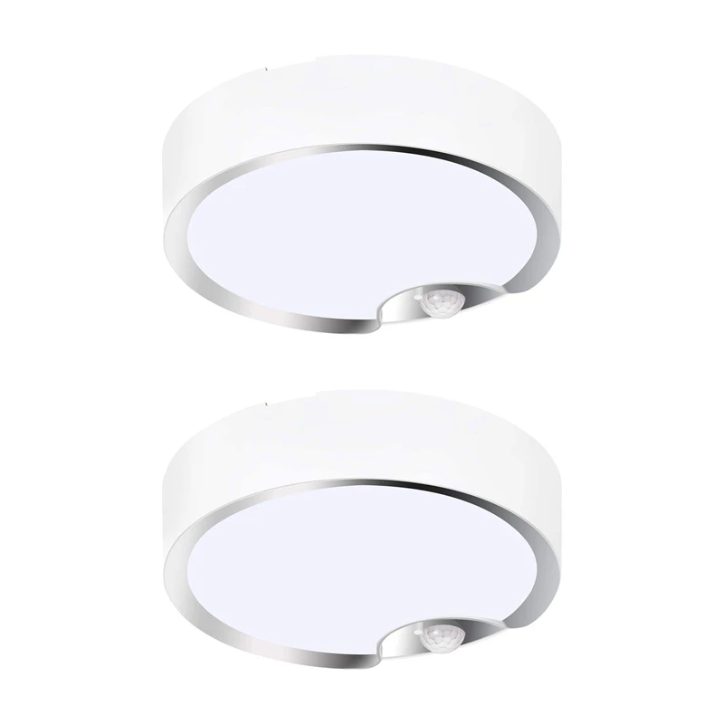 

2X Motion Sensor Ceiling Lights Battery Powered Indoor / Outdoor LED Ceiling Lights For Corridor Laundry Room