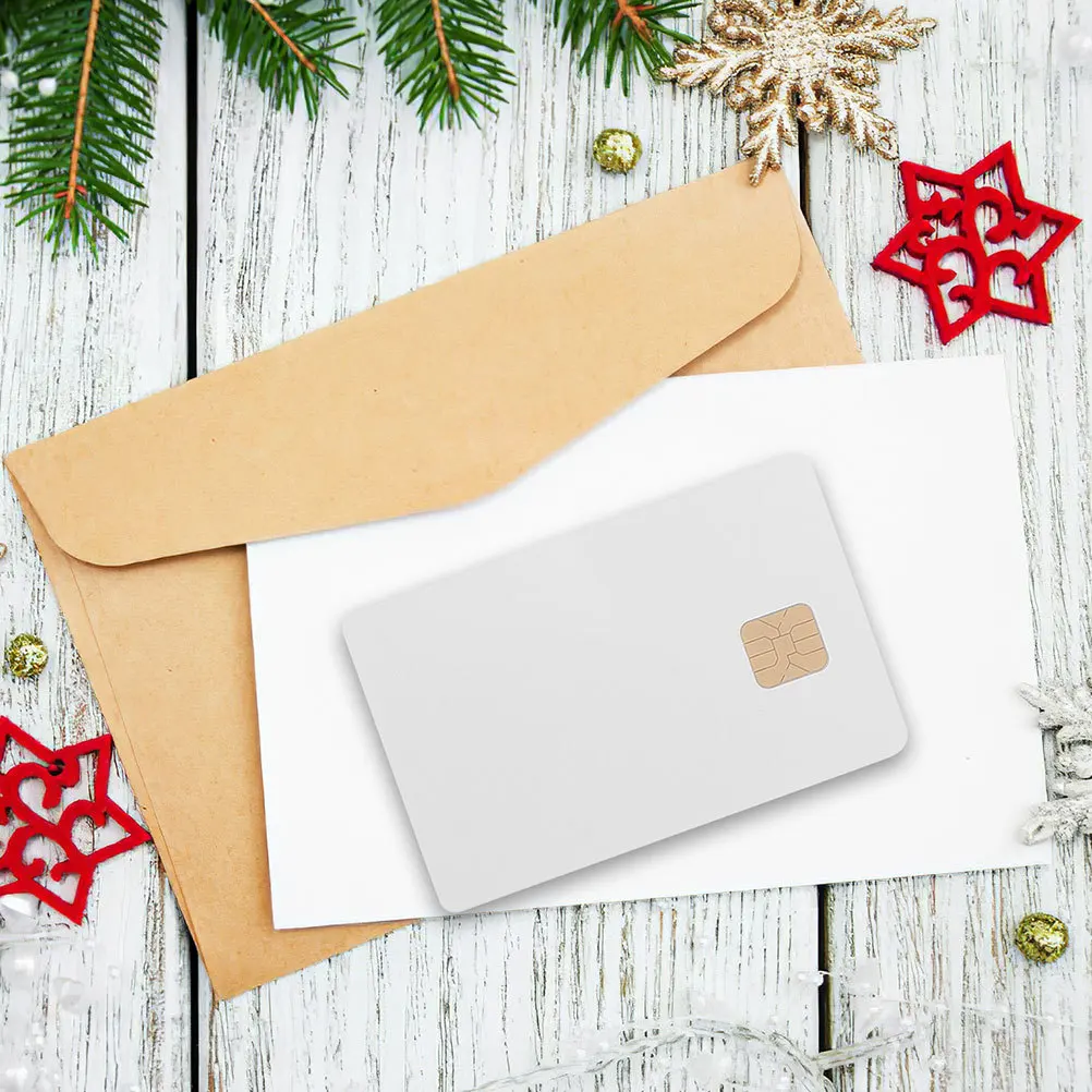 Tarjetas blancas de tarjeta Ic con Chip, tarjetas de PVC en blanco para sistema de Control de acceso, tarjeta de llave de Hotel reutilizable, 12 Uds.