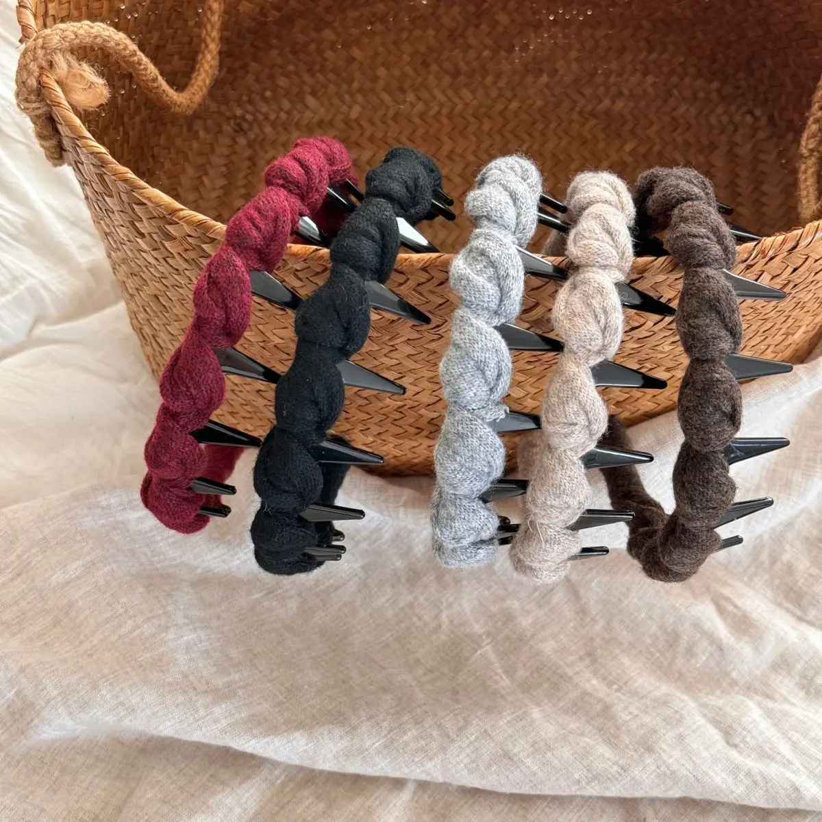 جودة عالية لف العجين المقلي التقلبات الأسنان الطويلة الشعر هوب عالية الجمجمة أعلى ضغط رباط شعر الأسنان المضادة للانزلاق حلية شعر