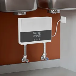 110V 36A Tankless Electric Water Heater w/Remote Control 4000W Wall Mount Water Heater On Demand Instant Hot Water Heater