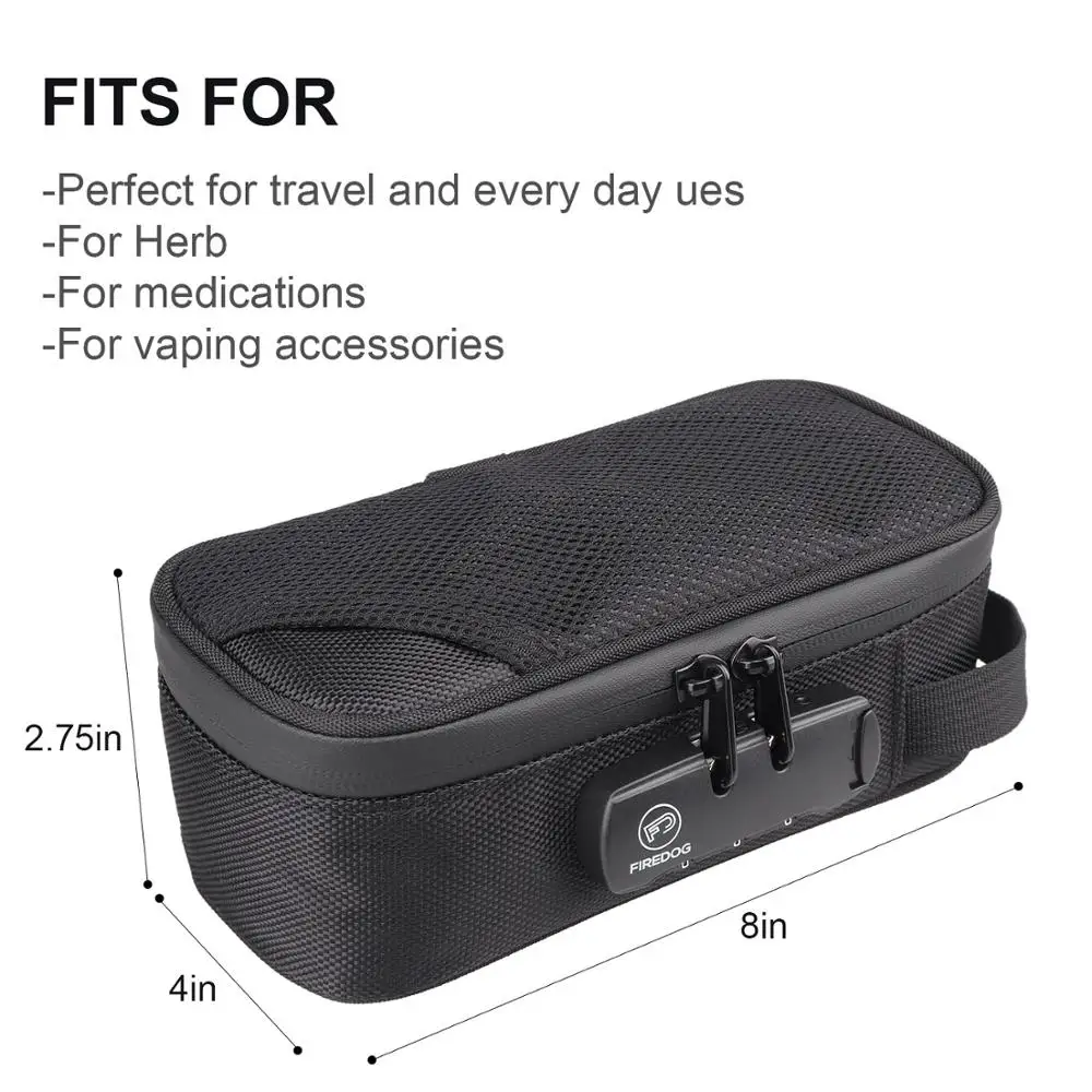 Tobacco Smoking Stash Bag Tobacco Pipe Cigarette Grinder Bag Case Combination Lock Organizer Lighter Herb Tobacco Pouch Bag Case