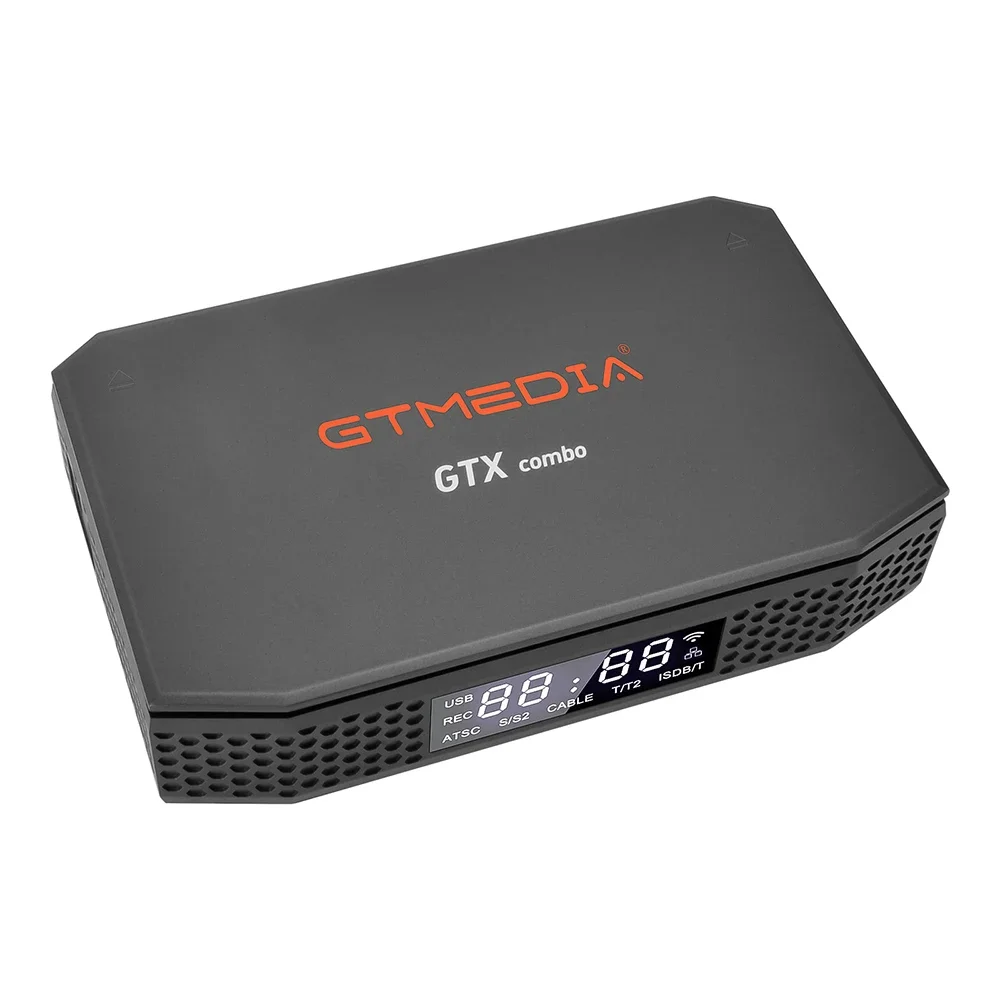 GTMEDIA-GTX Decodificador Forte De Satélite, Android 9.0, Receptor De TV, DVB S2X, T2, 4K, Cabo Full HD, Decodificador Digital, Combo GTX