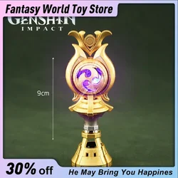 9cm Genshin Impact Game Peripherals Beelzeb Electro Gnosis cute Anime Figurine Anime Colectibles Glitter Kids Gift Toy