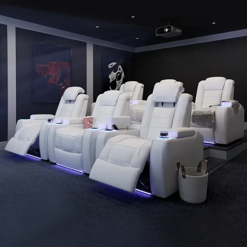 High-end private home cinema sofa electric intelligent first class space sofa cabin video room sofa cinema