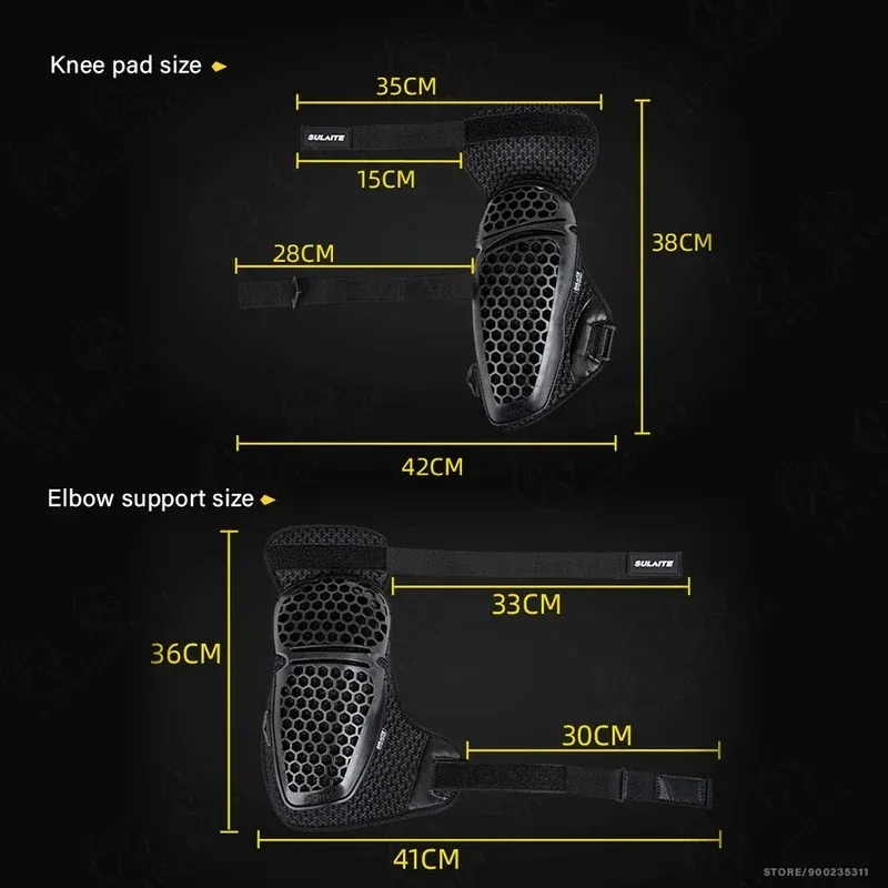 4PCS 오토바이 무릎 팔꿈치 가드 패드 세트 Motocross 사이클링 산악 자전거 레이싱 익스트림 스포츠를위한 D3O 충격 보호 기어
