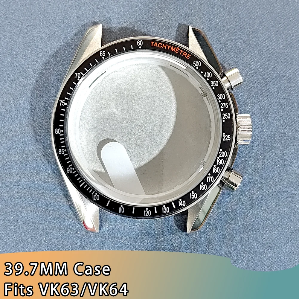 VK63 Case VK63 Moon Case For VK63 39.7mm Watch Case Fits Speed Master Watch Cases VK63 Watch Case VK63 Footprint Case
