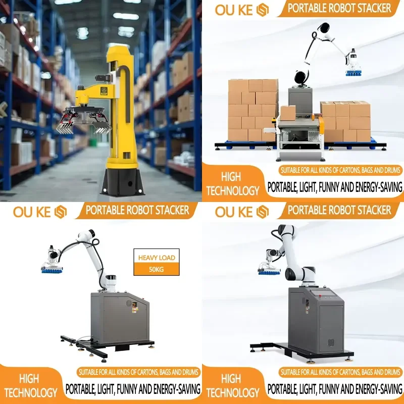 High Efficiency Automatic Palletizer Palletizing System Machine Automatic Palletizer/packaging Rice Bag